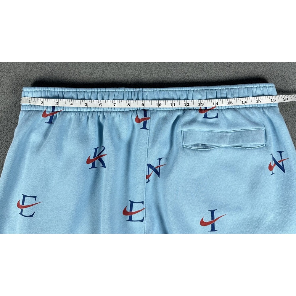 Nike Sweat Shorts XXL Blue Sportswear Club Fleece All Over Print Lounge - Picture 4 of 8